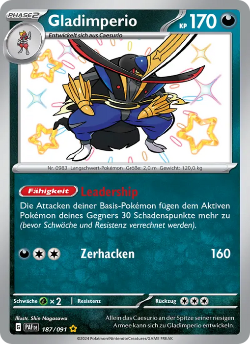 Gladimperio PAF-187 Shiny Rare Deutsch