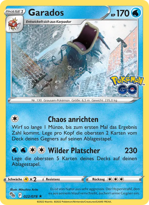 Garados PGO-022 Holo Rare Deutsch