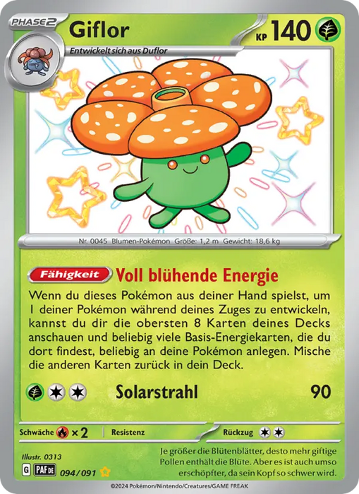 Giflor PAF-094 Shiny Rare Deutsch