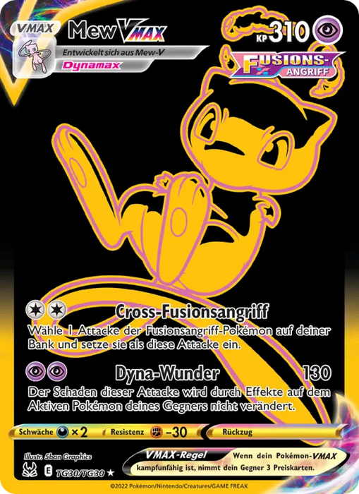 Mew VMAX LOR-TG30 Secret Rare Deutsch