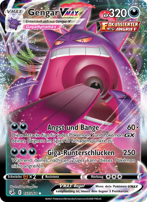 Gengar VMAX FST-157 Ultra Rare Deutsch