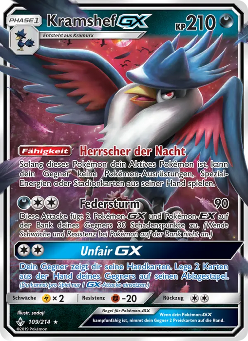 Kramshef GX UNB-109 Ultra Rare Deutsch