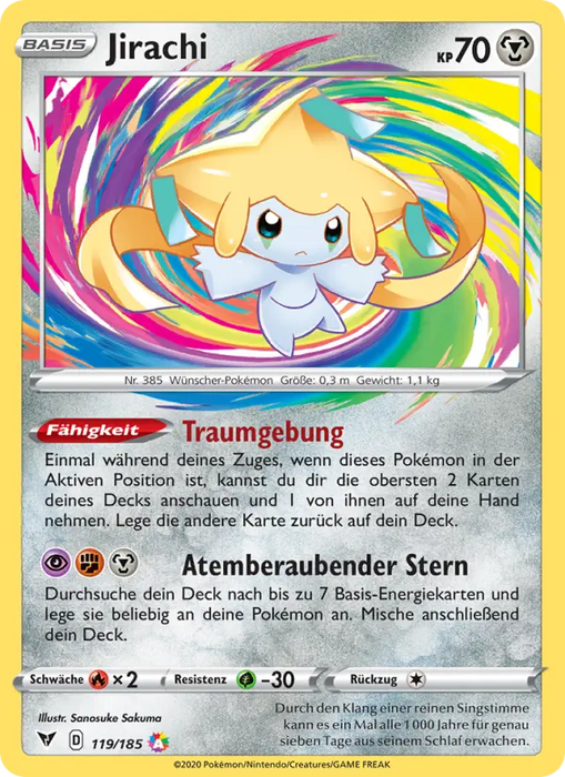 Jirachi VIV-119 Amazing Rare Deutsch