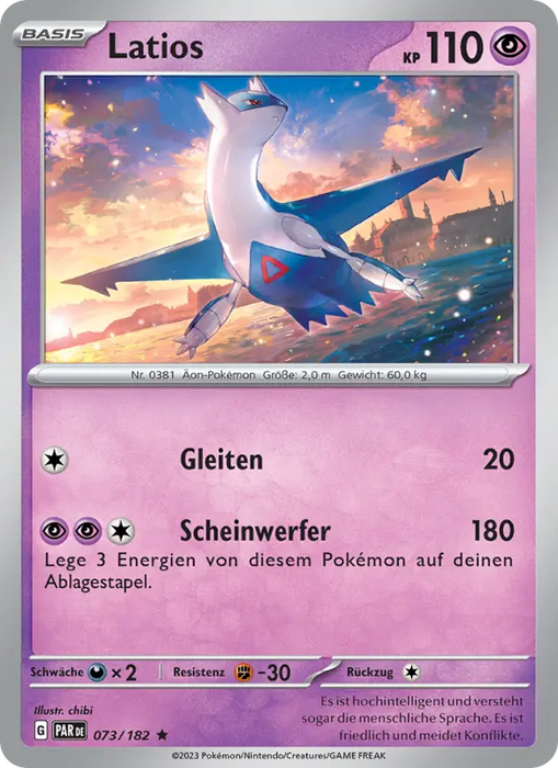 Latios PAR-073 Rare Deutsch