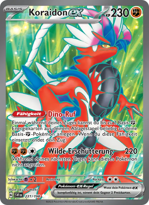 Koraidon ex SVI-231 Ultra Rare Deutsch