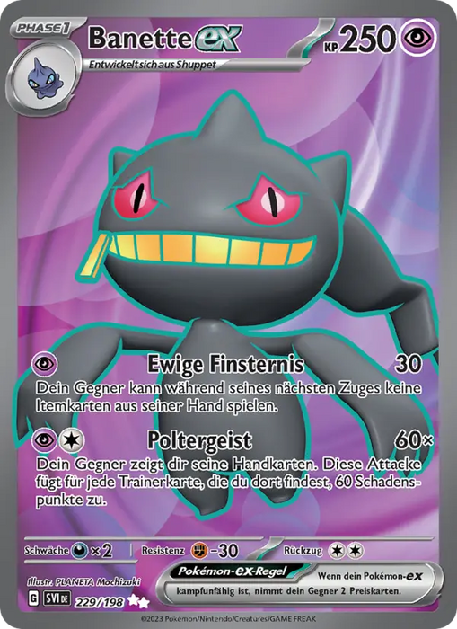 Banette ex SVI-229 Ultra Rare Deutsch