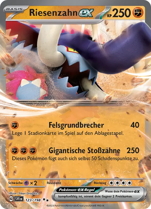 Riesenzahn ex SVI-123 Double Rare Deutsch
