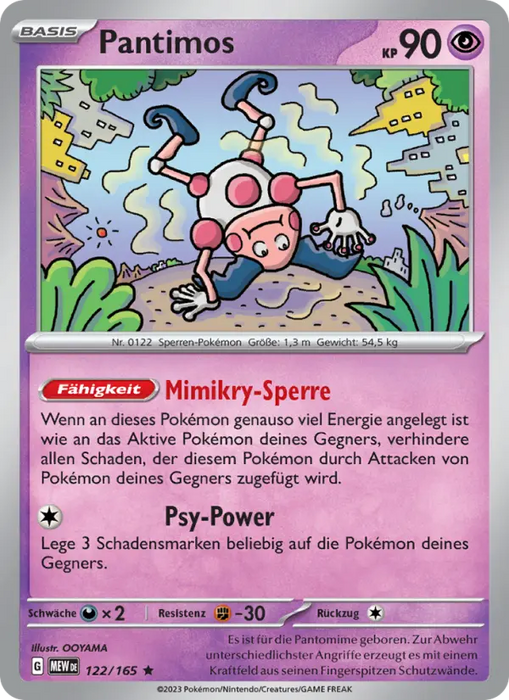 Pantimos MEW-122 Rare Deutsch