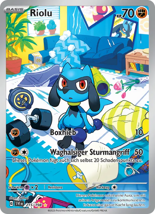 Riolu SVI-215 Illustration Rare Deutsch