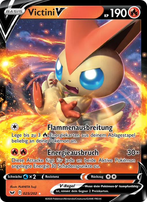 Victini V SSH-25 Ultra Rare Deutsch