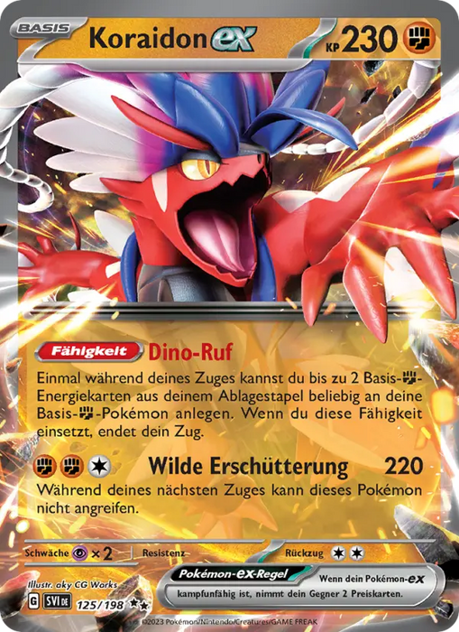 Koraidon ex SVI-125 Double Rare Deutsch