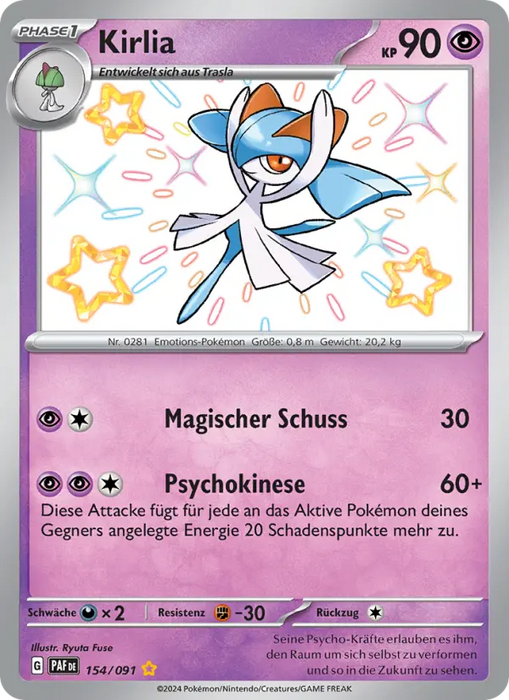 Kirlia PAF-154 Shiny Rare Deutsch