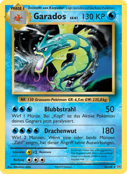 Garados EVO-34 Holo Rare Deutsch