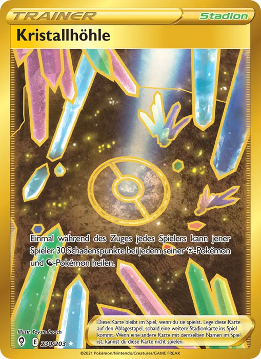 Kristallhöhle EVS-230 Secret Rare Deutsch