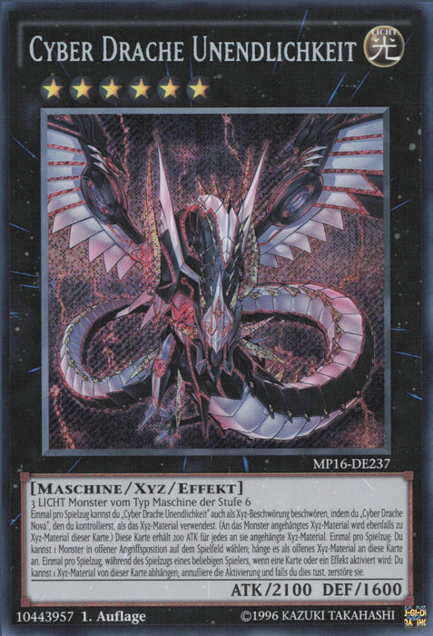 Cyber Drache Unendlichkeit MP16-DE237 Secret Rare