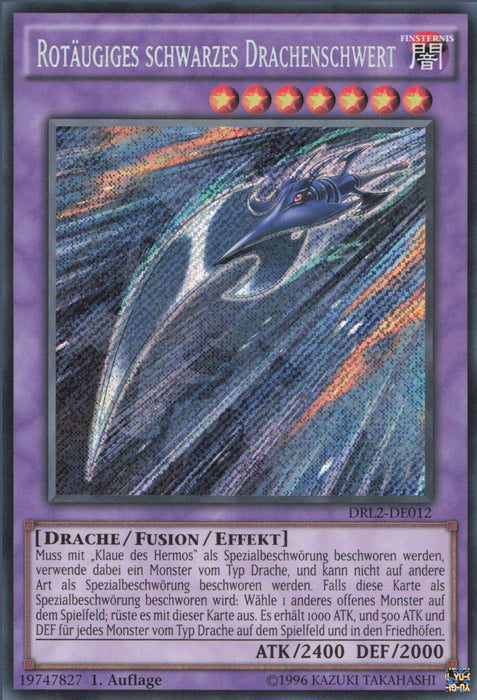 Rotäugiges schwarzes Drachenschwert DRL2-DE012 Secret Rare