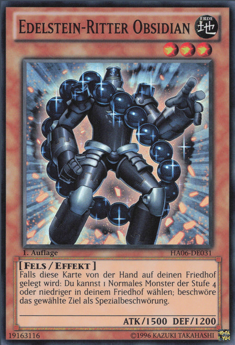 Edelstein-Ritter Obsidian HA06-DE031 Super Rare