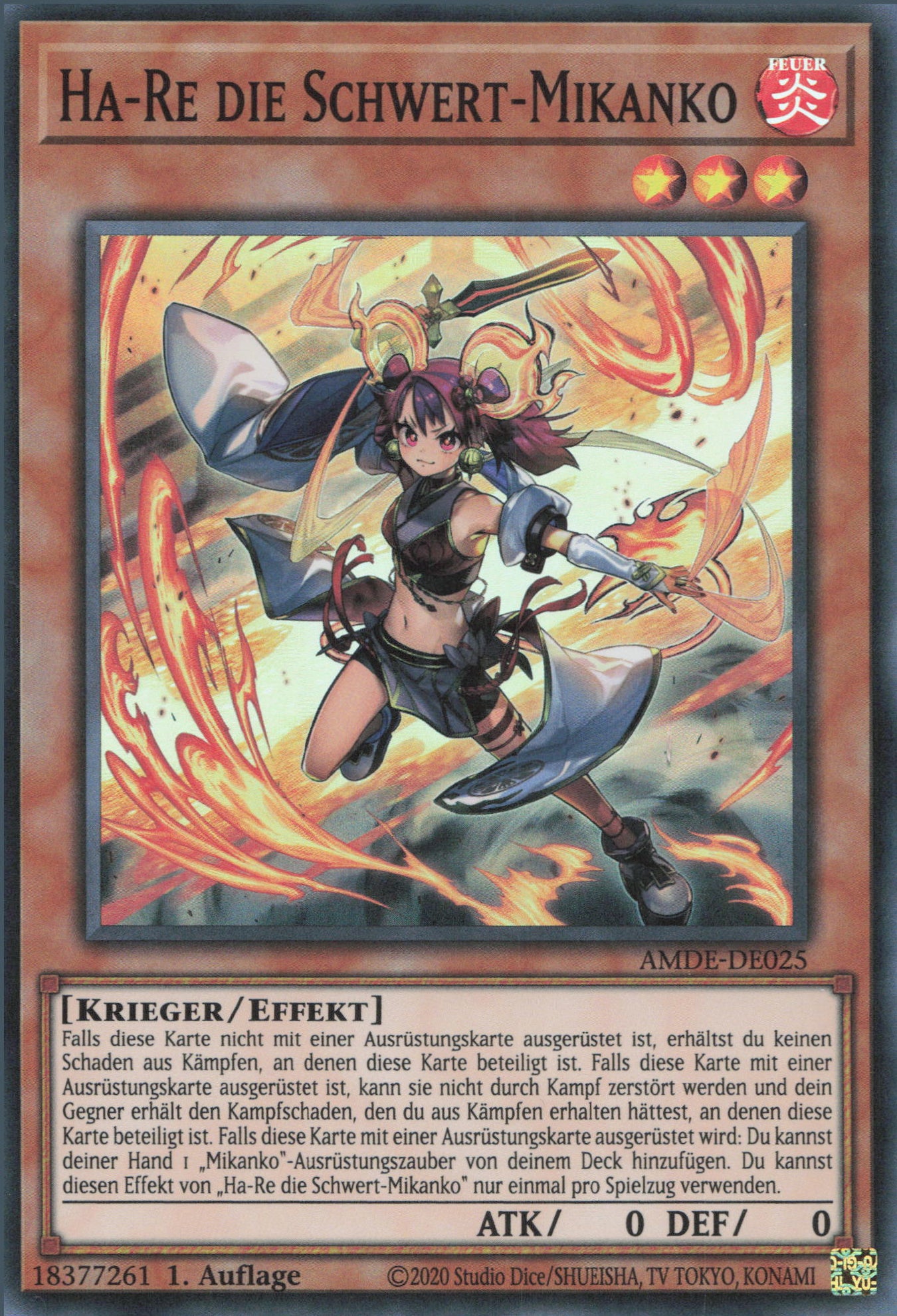 Yu-Gi-Oh! Ha-Re die Schwert-Mikanko (V.1)