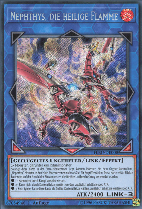 Nephthys, die heilige Flamme HISU-DE008 Secret Rare