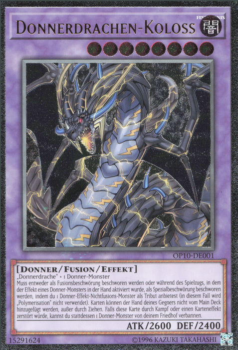 Donnerdrachen-Koloss OP10-DE001 Ultimate Rare