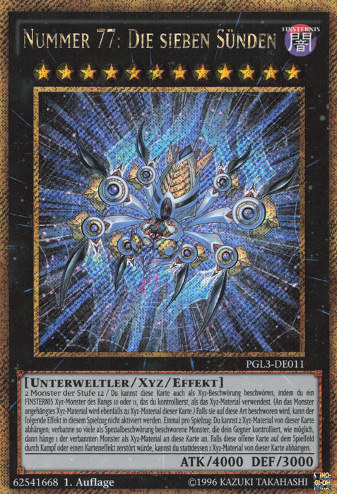 Nummer 77: Die sieben Sünden PGL3-DE011 Gold Secret Rare