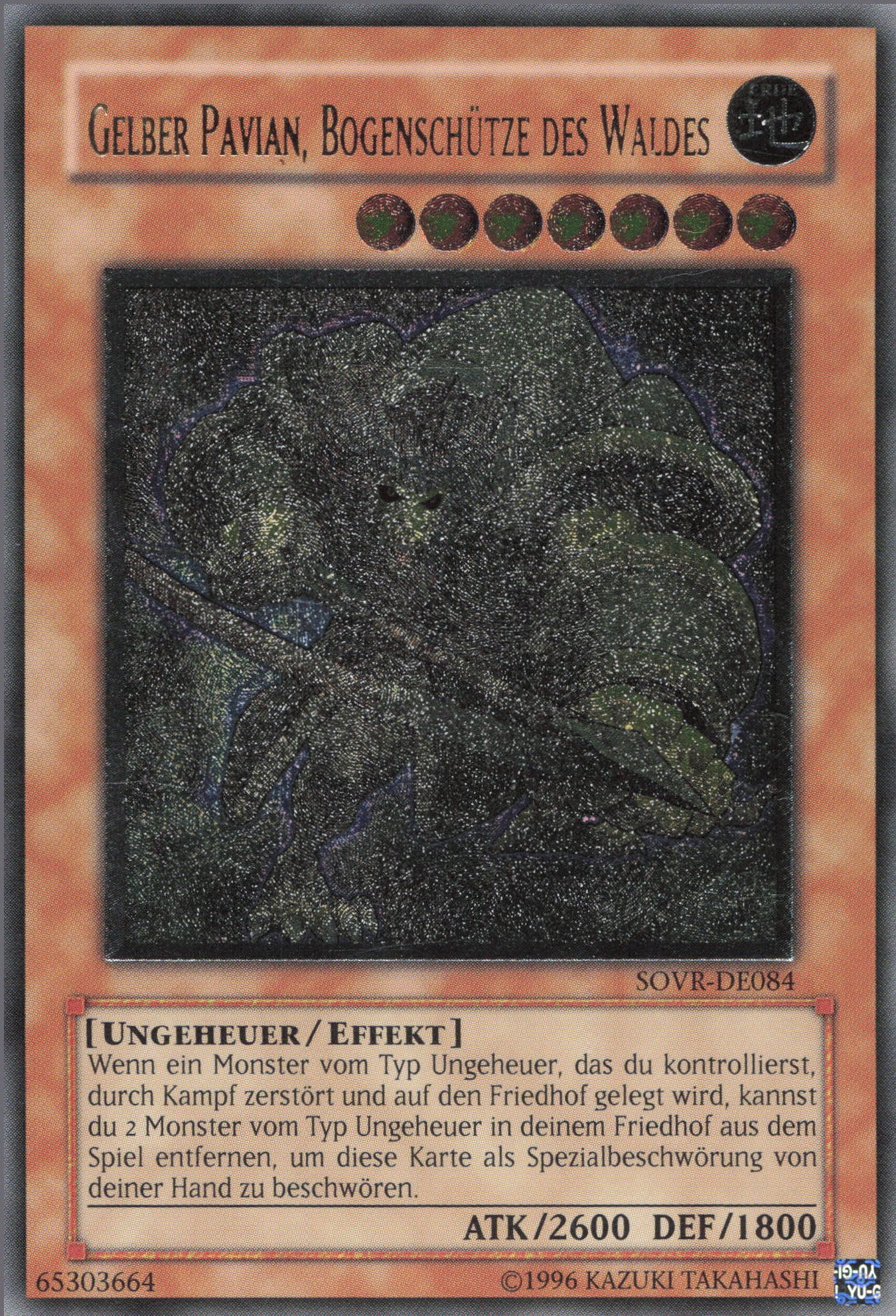 Yu-Gi-Oh! Gelber Pavian, Bogenschütze des Waldes (V.2)