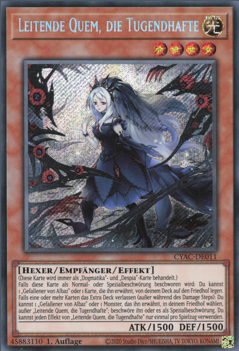 Leitende Quem, die Tugendhafte (V.1) CYAC-DE011 Secret Rare