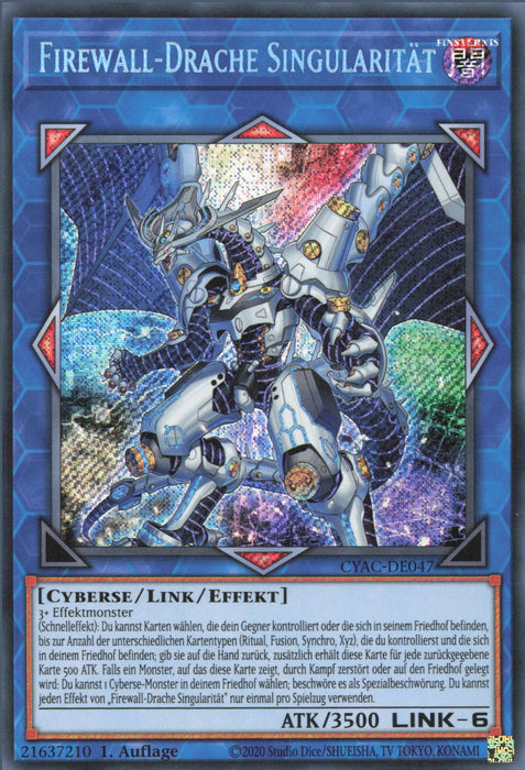 Firewall-Drache Singularität (V.1) CYAC-DE047 Secret Rare