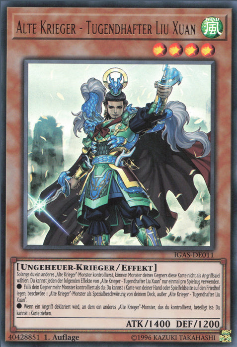 Alte Krieger - Tugendhafter Liu Xuan IGAS-DE011 Ultra Rare