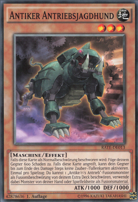 Antiker Antriebsjagdhund RATE-DE013 Common