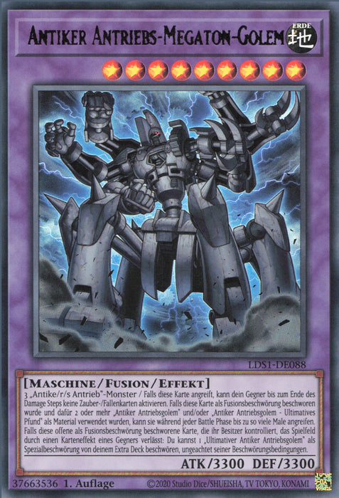 Antiker Antriebs-Megaton-Golem (V.3) LDS1-DE088 Ultra Rare