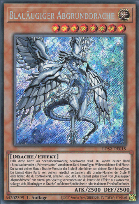 Blauäugiger Abgrunddrache LDS2-DE015 Secret Rare