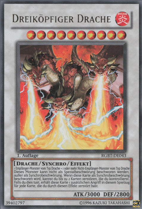 Dreiköpfiger Drache (V.1) RGBT-DE043 Ultra Rare