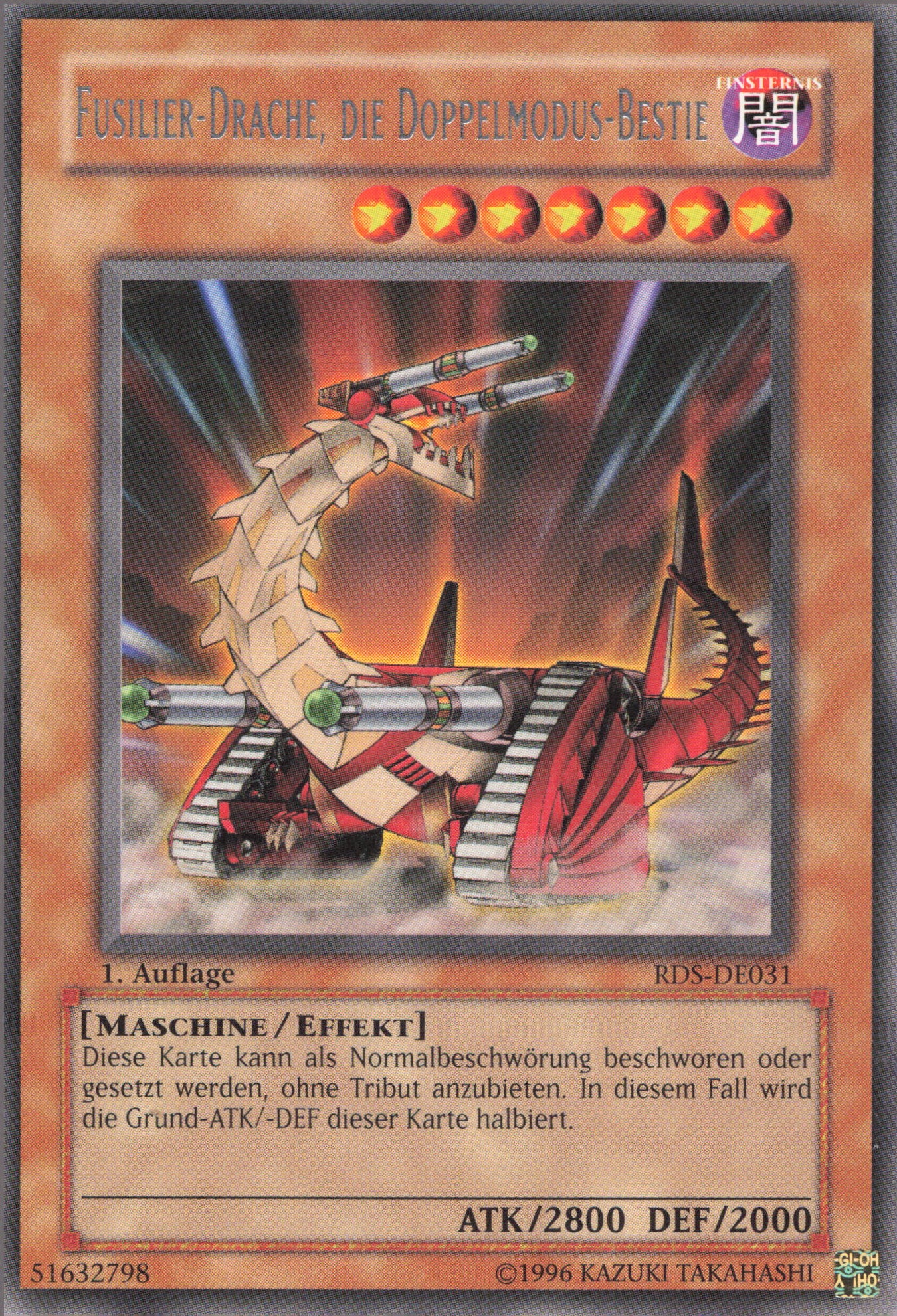 Yu-Gi-Oh! Fusilier-Drache, die Doppelmodus-Bestie