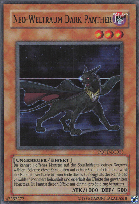 Neo-Weltraum Dark Panther (V.1) POTD-DE005 Super Rare