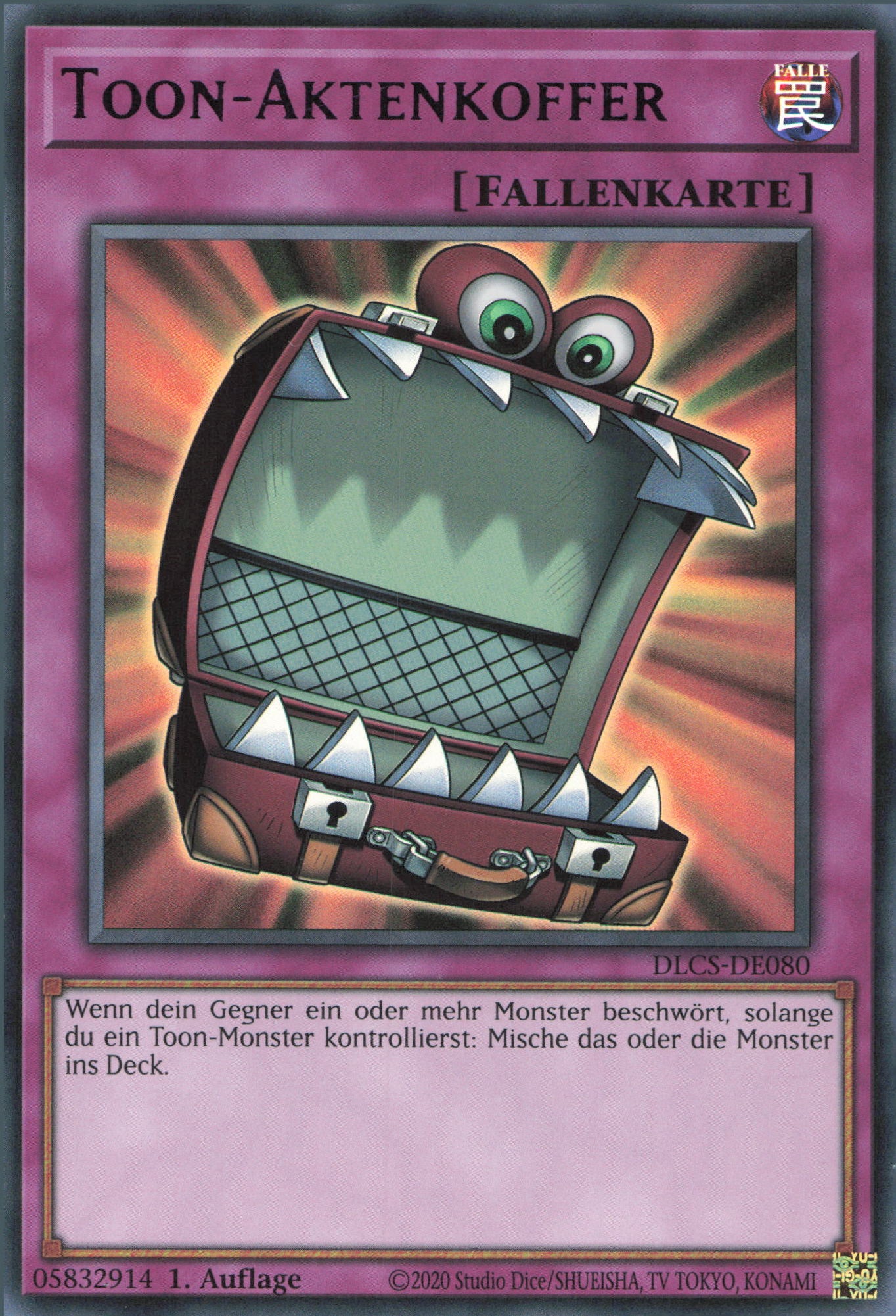 Yu-Gi-Oh! Toon-Maske Ultra Rare DLCS-DE079 - Deutsch 1. Auflage Mit Fieldcenter