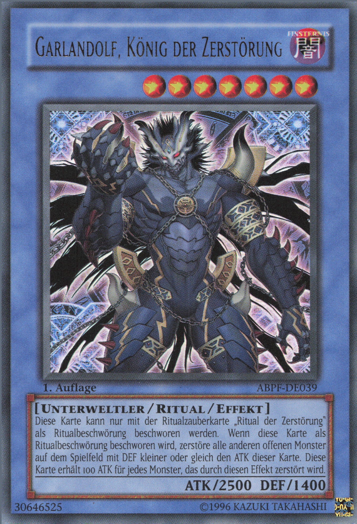 Yu-Gi-Oh! Garlandolf, König der Zerstörung (V.1)