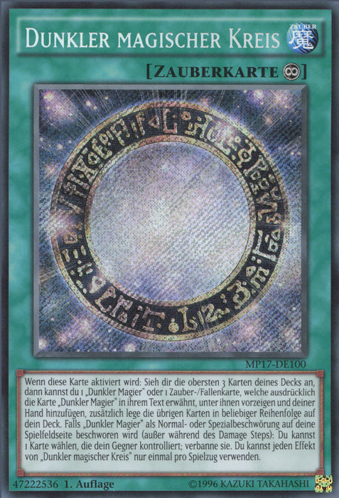 Dunkler magischer Kreis MP17-DE100 Secret Rare
