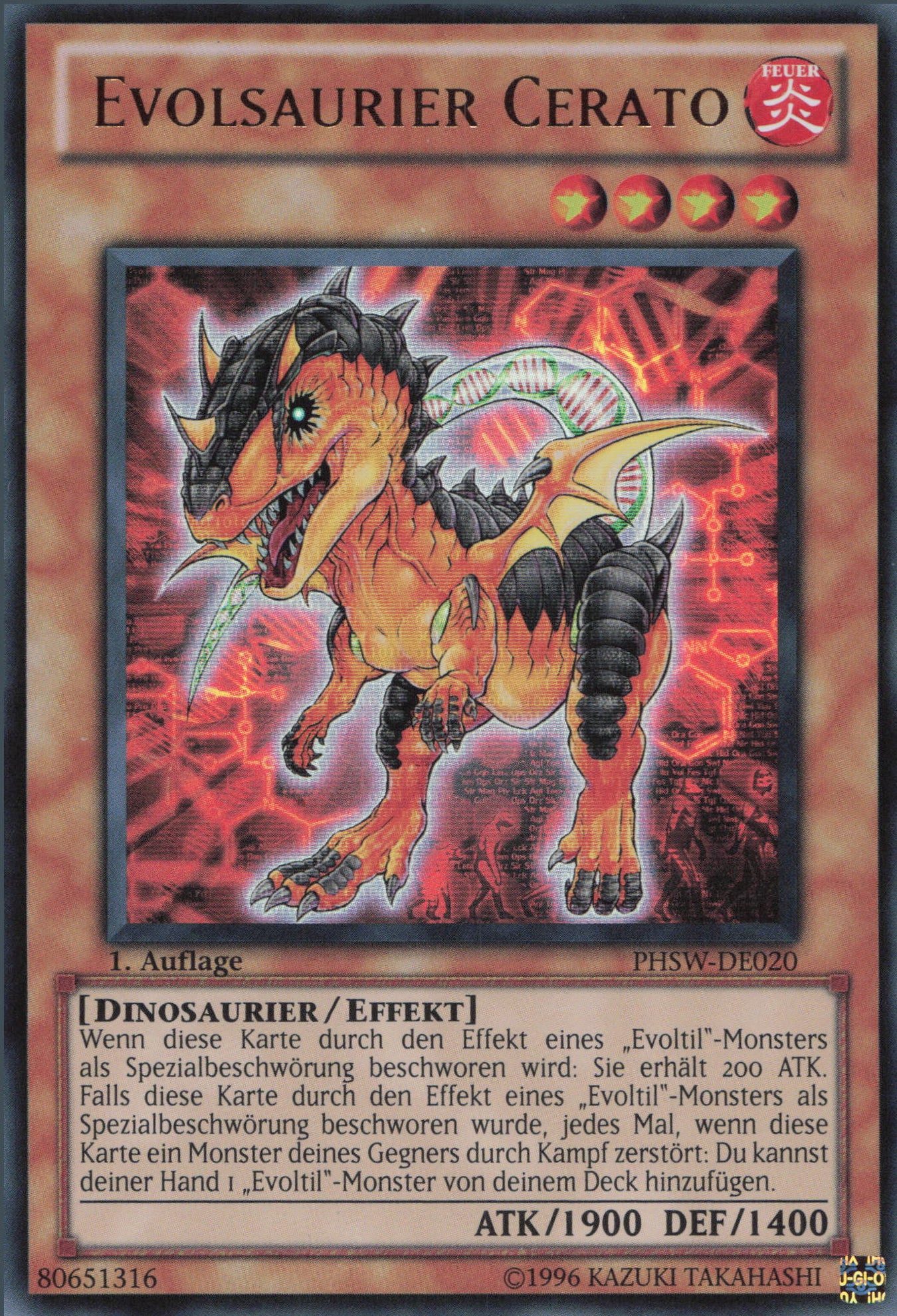 Yu-Gi-Oh! Evolsaurier Cerato