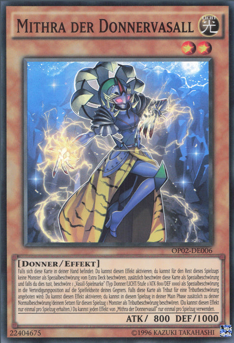 Mithra der Donnervasall OP02-DE006 Super Rare