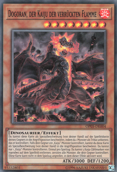 Dogoran, der Kaiju der verrückten Flamme OP05-DE004 Super Rare