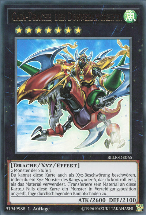 Gaia-Drache, der Donnerangreifer BLLR-DE065 Ultra Rare