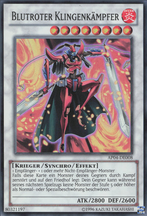 Blutroter Klingenkämpfer AP04-DE008 Super Rare