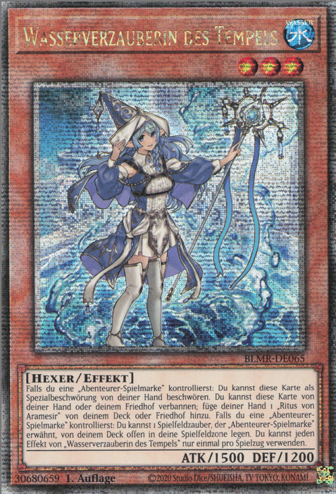 Wasserverzauberin des Tempels (V.2) BLMR-DE065 Quarter Century Secret Rare