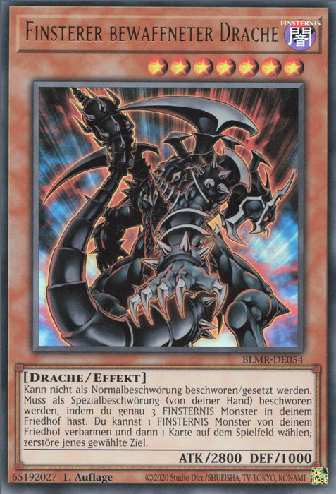 Finsterer bewaffneter Drache (V.1) BLMR-DE054 Ultra Rare