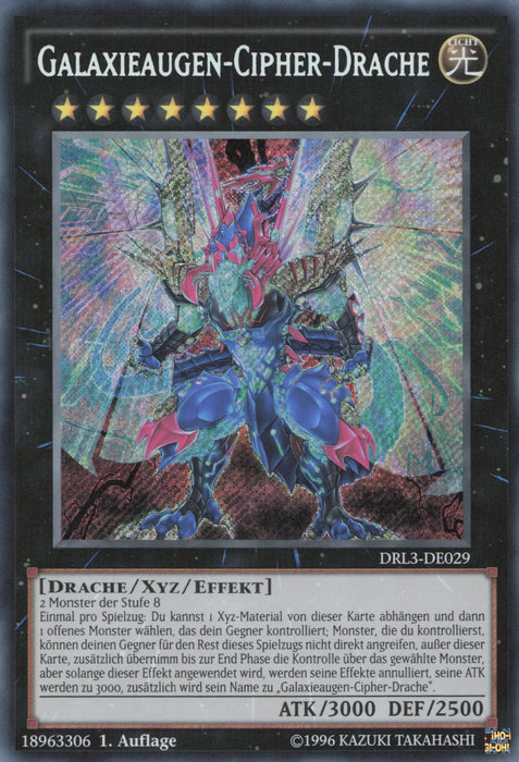 Galaxieaugen-Cipher-Drache DRL3-DE029 Secret Rare