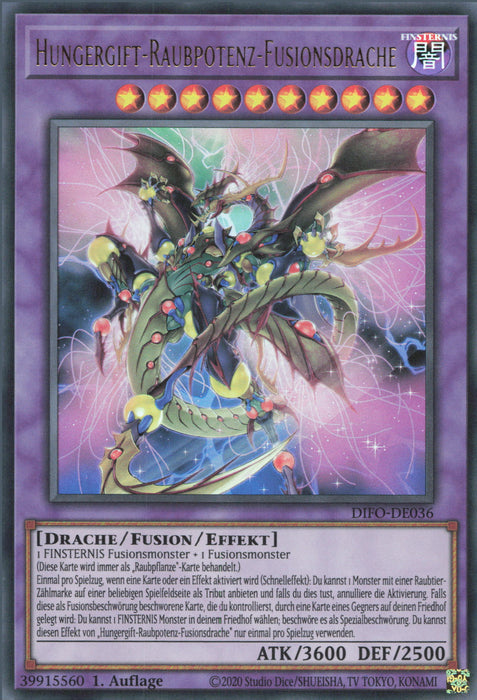 Hungergift-Raubpotenz-Fusionsdrache DIFO-DE036 Ultra Rare