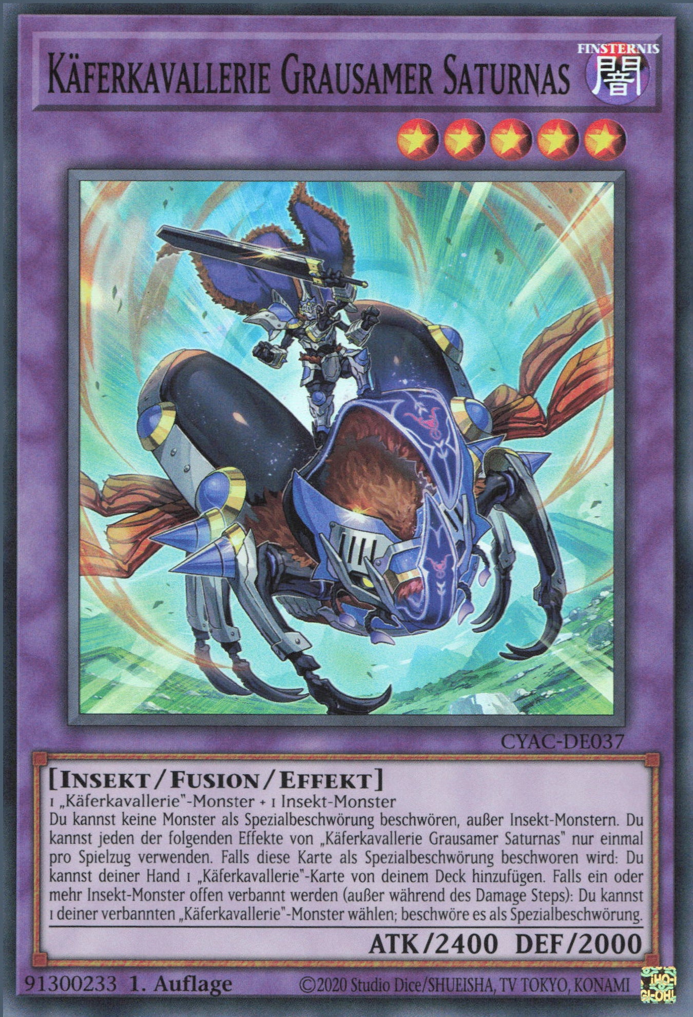 Yu-Gi-Oh! Käferkavallerie Grausamer Saturnas