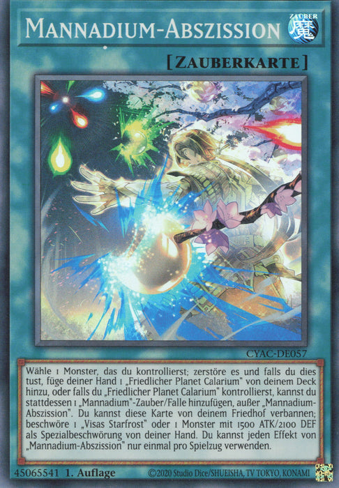 Mannadium Abscission – CYAC-EN057 – Super Rare 1st Edition – Yu-Gi-Oh! Einzelkarte Mannadium Abscission – CYAC-EN057 – Super Rare 1st Edition – Yu-Gi-Oh! Einzelkarte