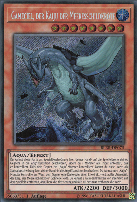 Gameciel, der Kaiju der Meeresschildkröte BLRR-DE075 Secret Rare